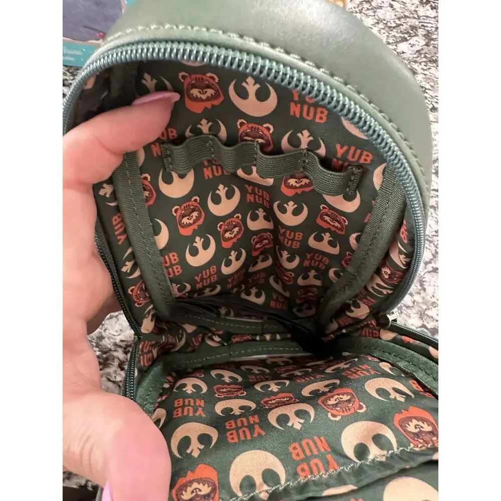 New Star Wars Return of the Jedi Ewok Pencil Case Mini Backpack Loungefly